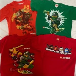 Lot of 4 Lego Ninjago shirts (Size 4/5)